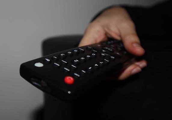 Man using a remote